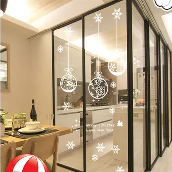 White Snowflakes Ball Glass Wall Sticker For Christmas Decoration Electrostatic Film Window Sticker Shopwindows Winter Element
White Snowflakes Ball Glass Wall Sticker For Christmas Decoration Electrostatic Film Window Sticker Shopwindows Winter Element