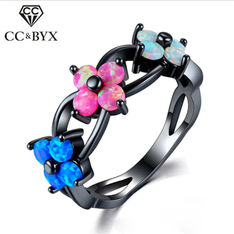 CC Vintage Rings For Women Opal Flower Stone Bridal Engagement Anniversary Bijoux Black Gold Color Ring Drop Shipping CC2136
CC Vintage Rings For Women Opal Flower Stone Bridal Engagement Anniversary Bijoux Black Gold Color Ring Drop Shipping CC2136