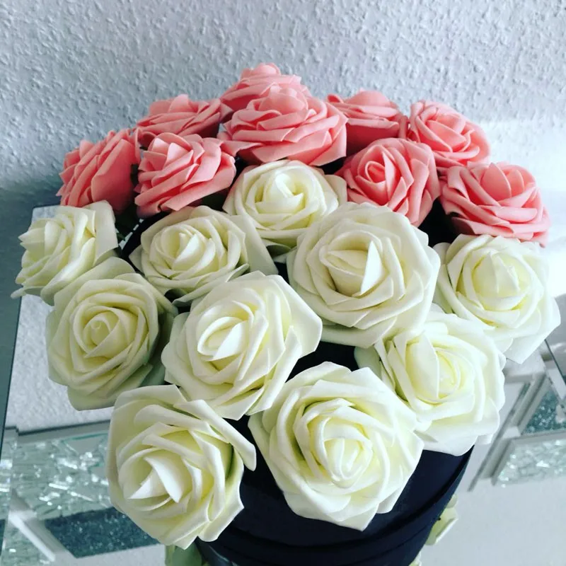 50PCS 6.5-7CM handmade artificial PE Foam Flowers Head For DIY Wedding Party Free Shipping
50PCS 6.5-7CM handmade artificial PE Foam Flowers Head For DIY Wedding Party Free Shipping