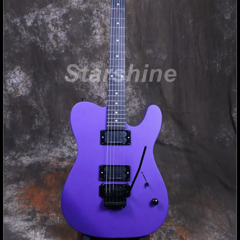 Classical TL Style Electric Guitar Solid Body Ebony FretboarddMaple Body Matte purple Color
Classical TL Style Electric Guitar Solid Body Ebony FretboarddMaple Body Matte purple Color