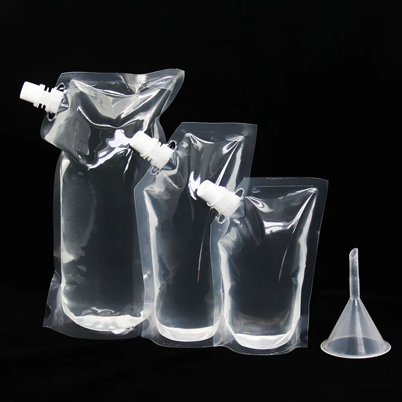 4/1PCS Clear Plastics Juice Spout Pouch Wine Milk Coffee Liquid Beverage Ketchup Food Materials Storage Bags Flask BPA Funnel
4/1PCS Clear Plastics Juice Spout Pouch Wine Milk Coffee Liquid Beverage Ketchup Food Materials Storage Bags Flask BPA Funnel