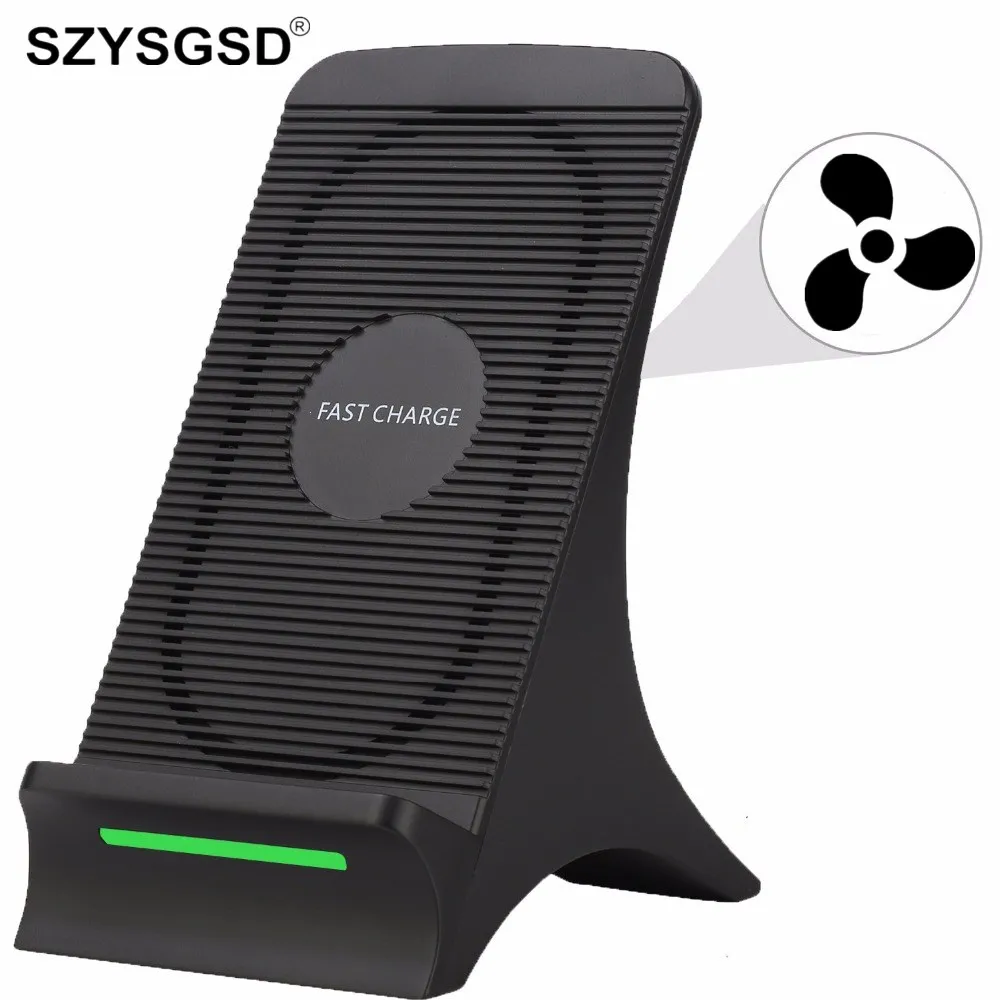 SZYSGSD Fan Universal Qi Standard Fast Wireless Charger for iPhone X 8 Charging Stand Charger for Samsung Galaxy note 8 S8 S8+
SZYSGSD Fan Universal Qi Standard Fast Wireless Charger for iPhone X 8 Charging Stand Charger for Samsung Galaxy note 8 S8 S8+