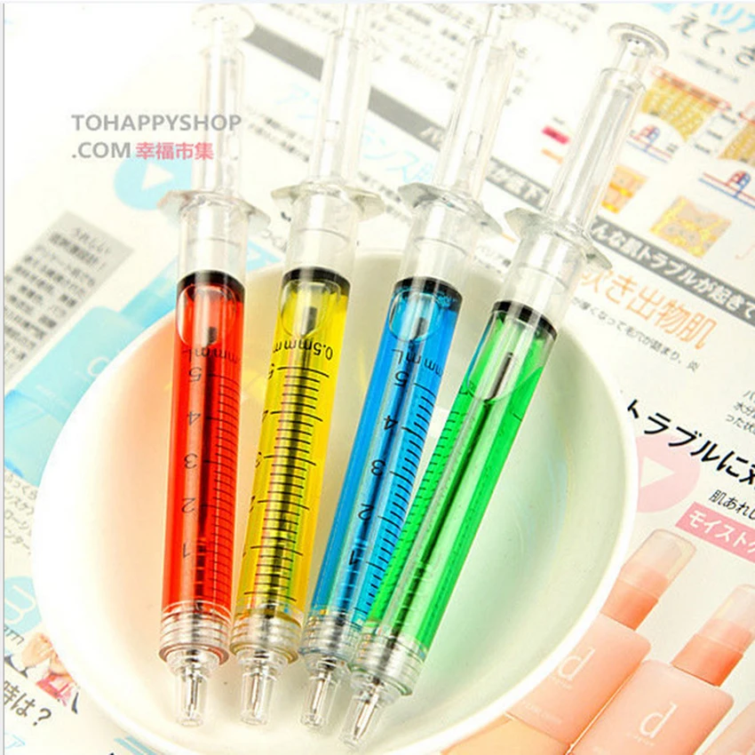 1pc Creative Novelty Realistic Syringe Pen Detail Ball Shape Cute Stationery Pens Bullet 5mm Children Gift Prizes Ballpoint Pen
1pc Creative Novelty Realistic Syringe Pen Detail Ball Shape Cute Stationery Pens Bullet 5mm Children Gift Prizes Ballpoint Pen