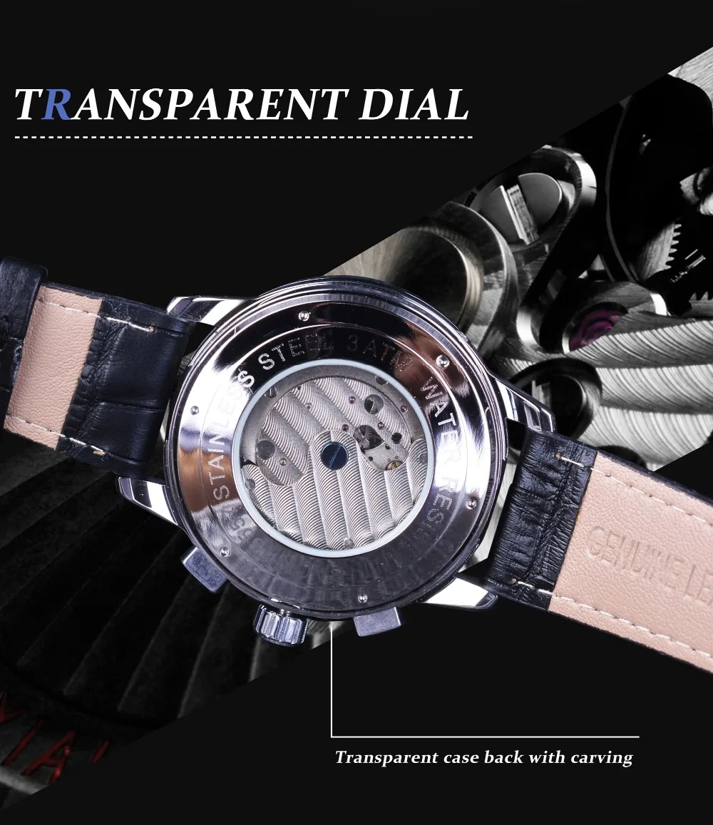 Forsining Men Business Casual Wearing Design Tourbillion
