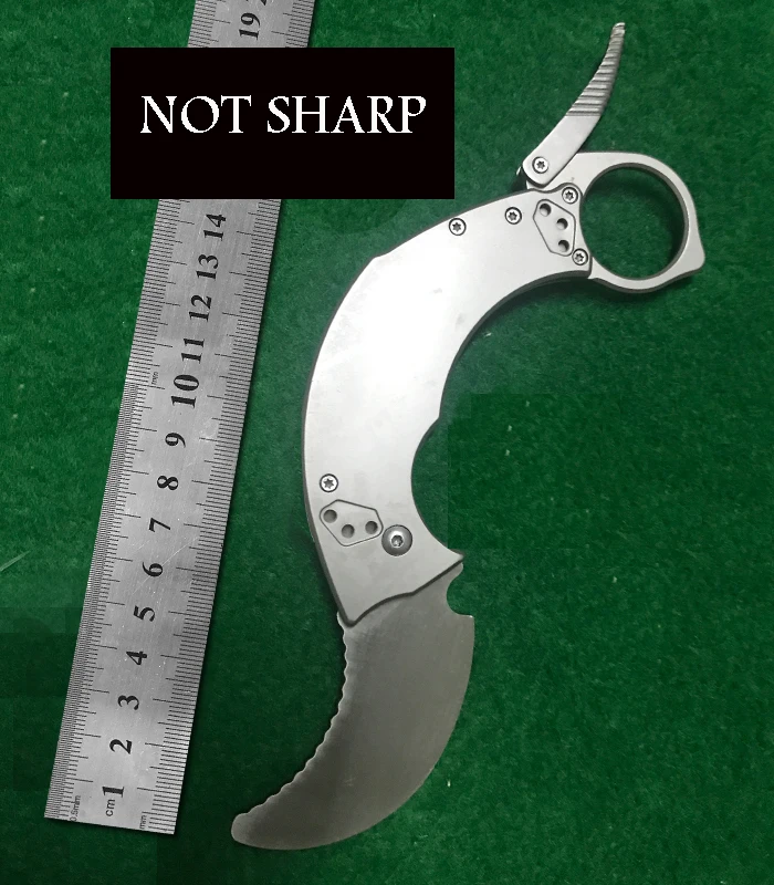 Not sharp blade practice knife karambit knife special EDC Tool outdoor camping survival exploration pocket folding knife
Not sharp blade practice knife karambit knife special EDC Tool outdoor camping survival exploration pocket folding knife