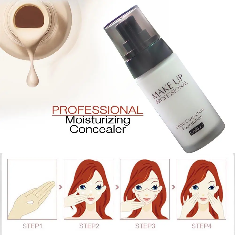 LAIKOU Comestic Liquid Pro Rich Creamy Foundation Makeup Base Face Coverage Beige STA | Красота и здоровье