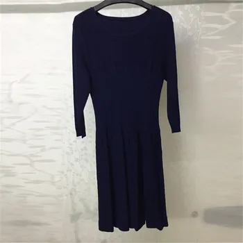 Women Long Dress Autumn Casual Knitted O-neck Long Sleeve Dress 2018 New A-line Dress Women
Women Long Dress Autumn Casual Knitted O-neck Long Sleeve Dress 2018 New A-line Dress Women