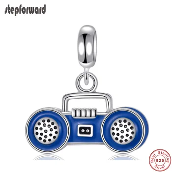 925 Sterling Silver Radio Hanging Charm For Bracelet And Necklace Popular Good Quality DIY Blue Enamel Authentic Beads Jewelry
925 Sterling Silver Radio Hanging Charm For Bracelet And Necklace Popular Good Quality DIY Blue Enamel Authentic Beads Jewelry