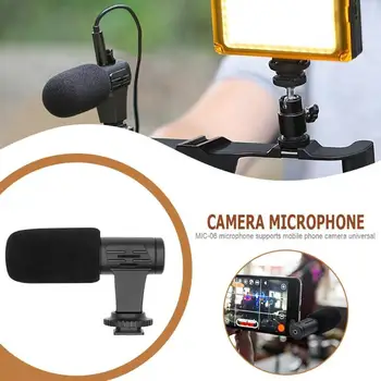 MIC-06 3.5mm Camera Microphone External Stereo Interview Microphone for Reporter Mobile Phone Camera Mic Video Voice Recorder
MIC-06 3.5mm Camera Microphone External Stereo Interview Microphone for Reporter Mobile Phone Camera Mic Video Voice Recorder