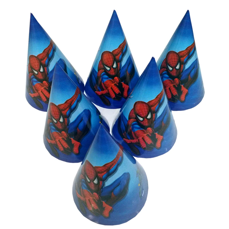 6pcs Cartoon spiderman hats Party Favors Spiderman kids party hat children birthday party supplies party Decoration Set
6pcs Cartoon spiderman hats Party Favors Spiderman kids party hat children birthday party supplies party Decoration Set
