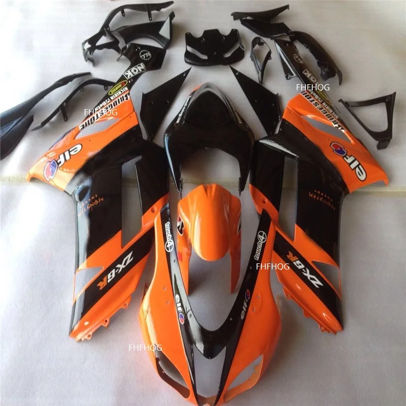 Motorcycle Fairing kit for KAWASAKI Ninja ZX6R 07 08 ZX 6R 2007 2008 zx6r 07 08 gloss black orange Fairings set zx6r 07 08
Motorcycle Fairing kit for KAWASAKI Ninja ZX6R 07 08 ZX 6R 2007 2008 zx6r 07 08 gloss black orange Fairings set zx6r 07 08