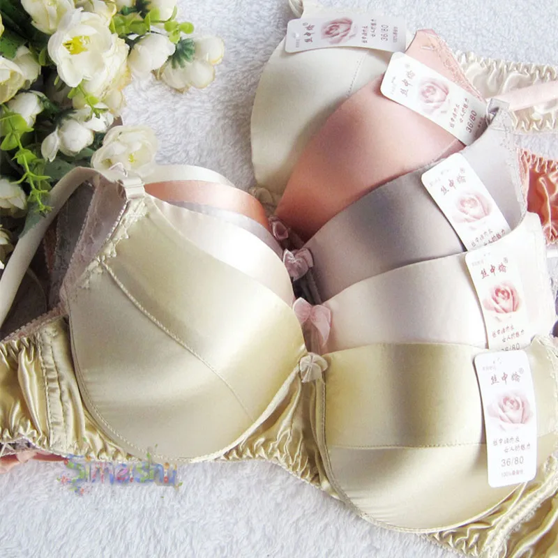 Pure silk Bra Double Faced Real Silk Wire Sponge Thin 100% Mulberry Silk Bras 34/75-42/95AB FREE SHIPPING
Pure silk Bra Double Faced Real Silk Wire Sponge Thin 100% Mulberry Silk Bras 34/75-42/95AB FREE SHIPPING