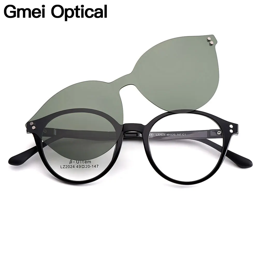 Gmei Optical Fashion Women Round Ultralight Ultem Glasses Frame Polarized Magnetic Clip on Sunglasses Men Optical Eyewear S2024
Gmei Optical Fashion Women Round Ultralight Ultem Glasses Frame Polarized Magnetic Clip on Sunglasses Men Optical Eyewear S2024
