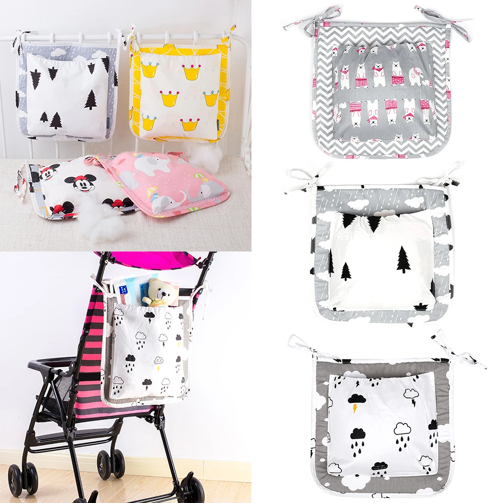 Модная сумка для детских подгузников мам на коляску подвесная детской кроватки |