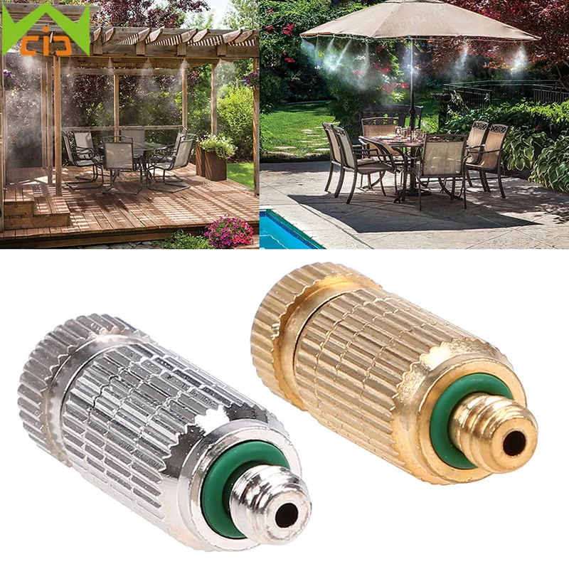 WCIC Brass Fog Nozzle Sprayer High Pressure Misting Sprinkler Irrigation Water Hose Pipe Fitting for Garden Agriculture
WCIC Brass Fog Nozzle Sprayer High Pressure Misting Sprinkler Irrigation Water Hose Pipe Fitting for Garden Agriculture
