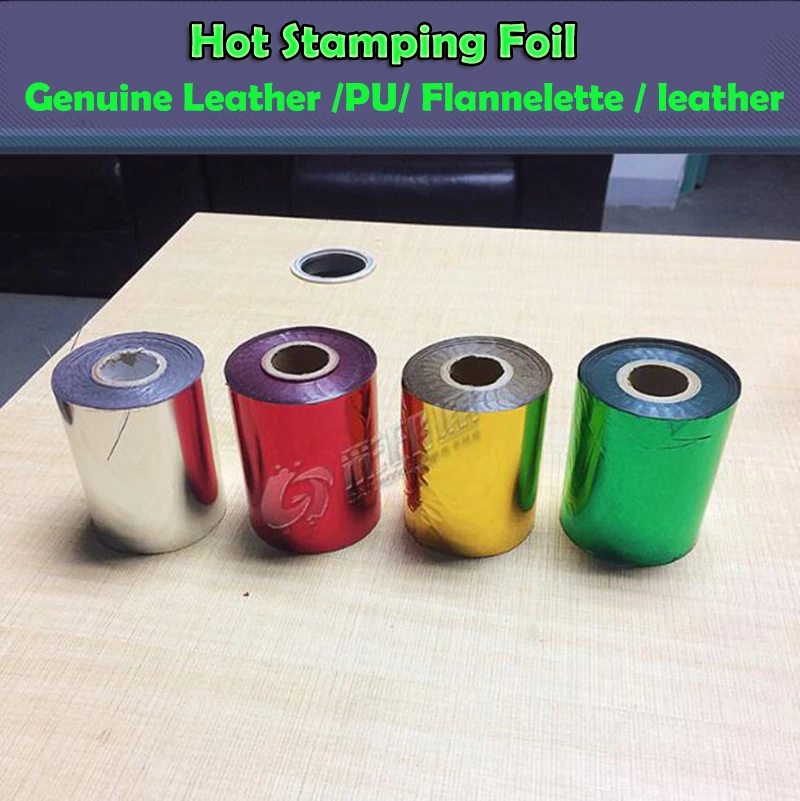 40MMX120M/Roll Imported Hot Foil Paper Suitable for Genuine Leather/PU/Flannelette Laminator Laminating Transfere Laser
40MMX120M/Roll Imported Hot Foil Paper Suitable for Genuine Leather/PU/Flannelette Laminator Laminating Transfere Laser
