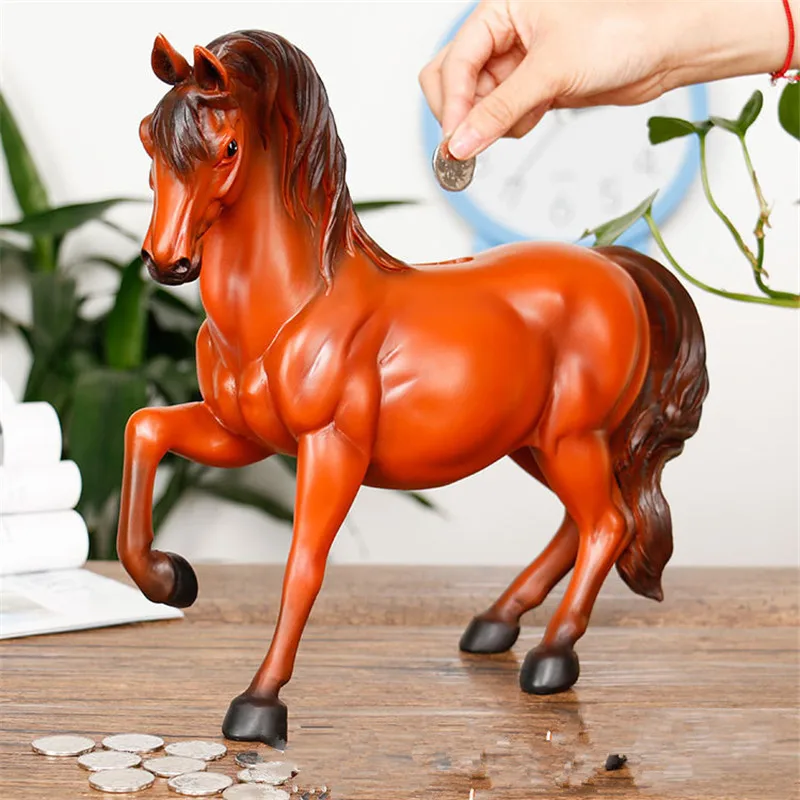 Simulation Horse Piggy Bank Animals Statue Resin Art Craft House Decoration Action Figure Collectible Model Toy L1978
Simulation Horse Piggy Bank Animals Statue Resin Art Craft House Decoration Action Figure Collectible Model Toy L1978
