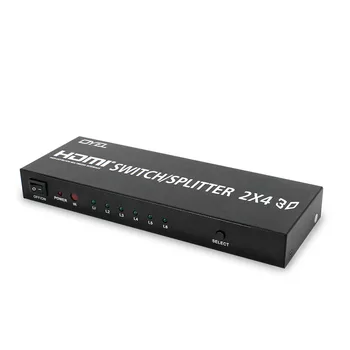 HDMI two in and four out HDMI switching splitter 2 in 4 out HD 3D with optical audio output wiring
HDMI two in and four out HDMI switching splitter 2 in 4 out HD 3D with optical audio output wiring