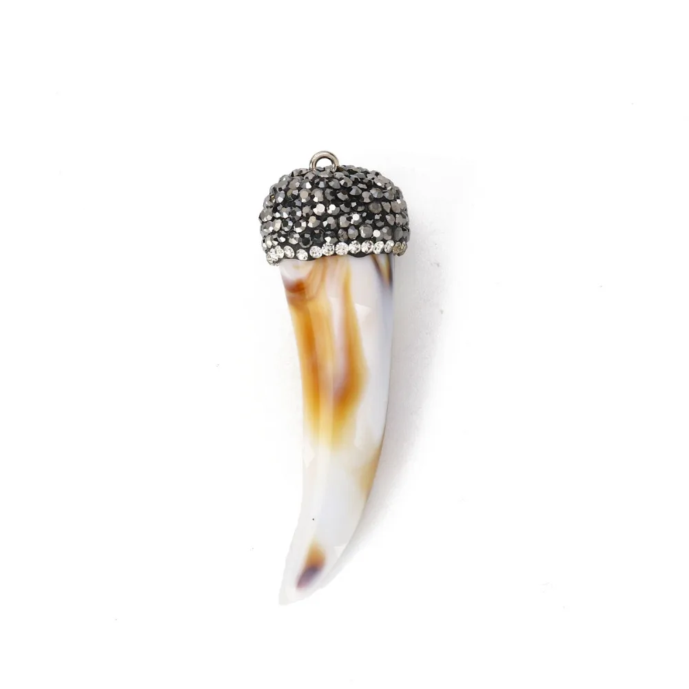 Doreen Box Resin Pendants Horn-shaped Micro Pave Clear Rhinestone 6cm x2cm(2 3/8" x 6/8") - 5.8cm x1.9cm(2 2/8" x 6/8"), 1 Piece
Doreen Box Resin Pendants Horn-shaped Micro Pave Clear Rhinestone 6cm x2cm(2 3/8" x 6/8") - 5.8cm x1.9cm(2 2/8" x 6/8"), 1 Piece