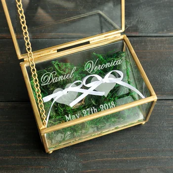 Custom Wedding Ring Bearer, Personalized Wedding Ring Box Glass Box Geometric Glass Ring Holder Box, Personalized Jewelry Box 
Custom Wedding Ring Bearer, Personalized Wedding Ring Box Glass Box Geometric Glass Ring Holder Box, Personalized Jewelry Box