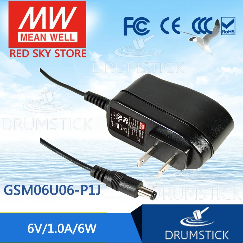 Selling Hot MEAN WELL GSM06U06-P1J 6V 1A meanwell GSM06U 6V 6W AC-DC High Reliability Medical Adaptor
Selling Hot MEAN WELL GSM06U06-P1J 6V 1A meanwell GSM06U 6V 6W AC-DC High Reliability Medical Adaptor