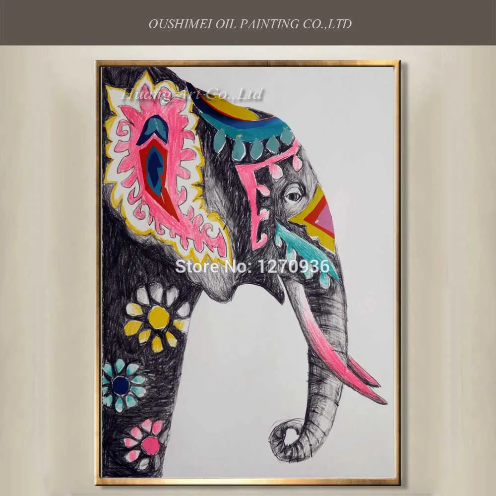 High Quality Top Skill Hand Painted Modern Colorful Animal Horse Head Oil Painting on Canvas Goat Cat or Elephant Hang Painting
High Quality Top Skill Hand Painted Modern Colorful Animal Horse Head Oil Painting on Canvas Goat Cat or Elephant Hang Painting