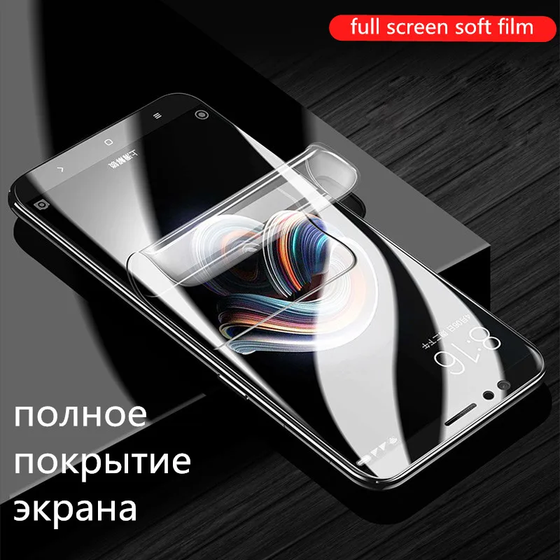 

Soft film for Xiaomi pocophone F1 Mi 8 SE 6X 5X A1 A2 5S 5C Max 3 Pro Note 3 Full Cover Screen Protector Hydrogel film Not Glass