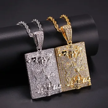 Hip Hop AAA CZ Stones Bling Ice Out Poker Lucky Heart Peach K Skull Square Pendants Necklace for Men Rapper Jewelry Gold Color
Hip Hop AAA CZ Stones Bling Ice Out Poker Lucky Heart Peach K Skull Square Pendants Necklace for Men Rapper Jewelry Gold Color