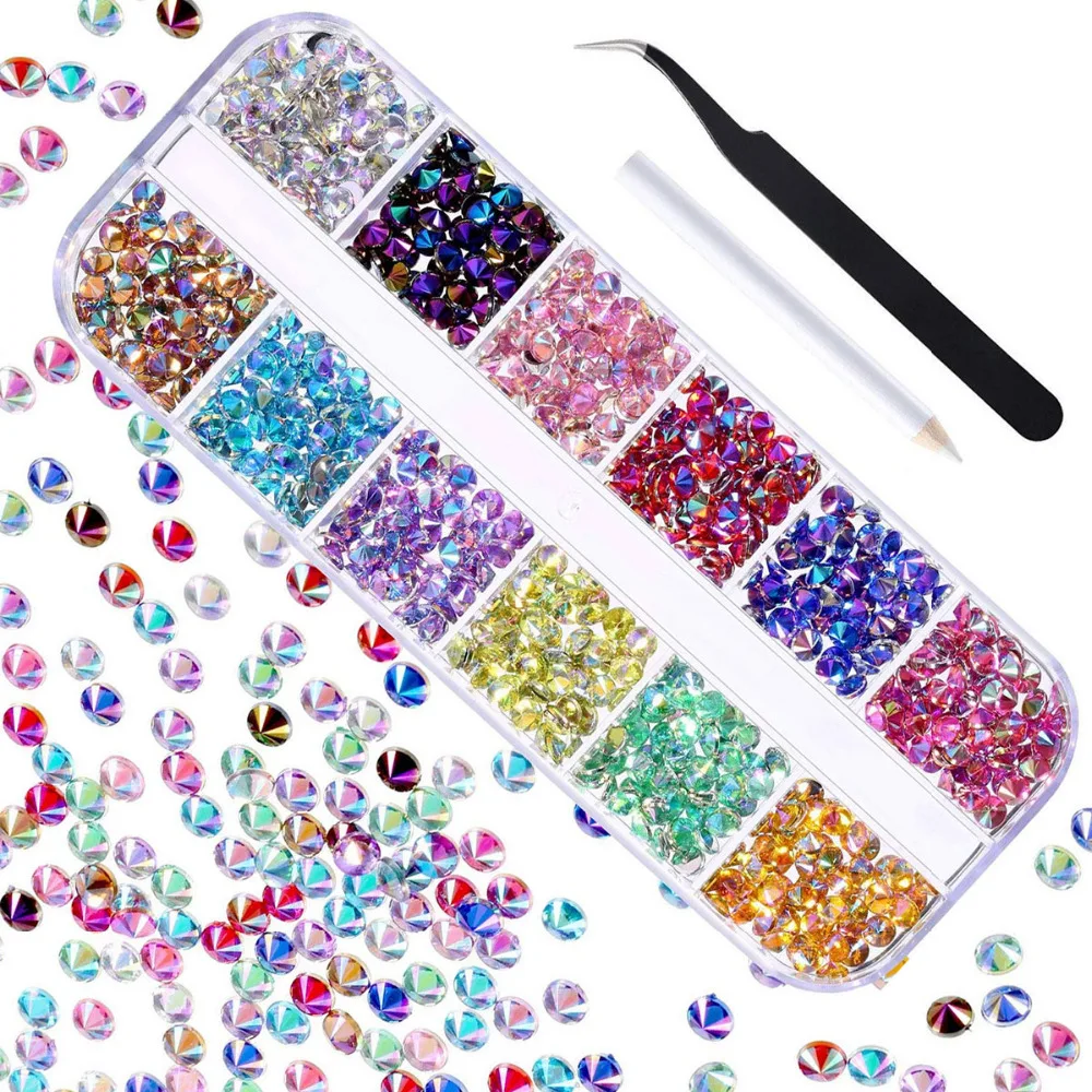 Nail Art Decoration Rhinestones Acrylic Glass Multi-size Nail Crystal Rhinestone Nail Art Shinning Body Art Nail Accessories
Nail Art Decoration Rhinestones Acrylic Glass Multi-size Nail Crystal Rhinestone Nail Art Shinning Body Art Nail Accessories