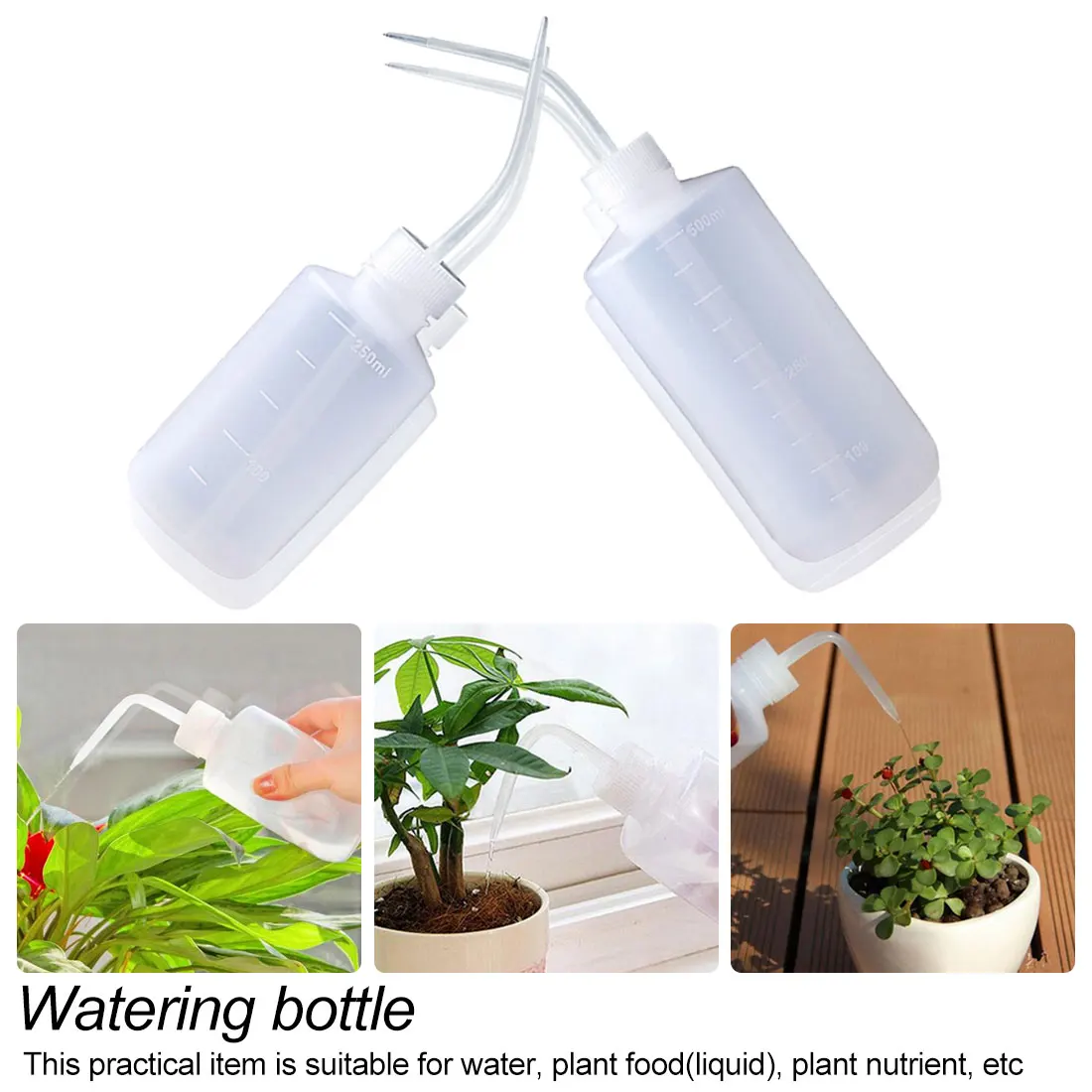 

500ml/250ml Portable squeeze Watering bottle succulent plant flower watering bottle long nozzle water beak pouring kettle tool