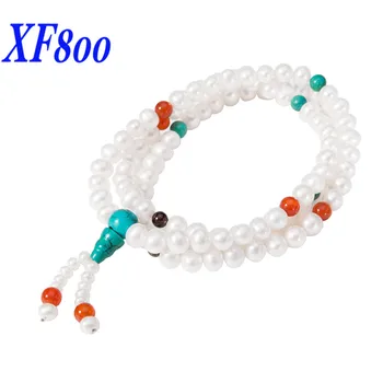 XF800 natural freshwater pearl bracelet. Multipurpose7-8mm near round real pearl bracelet & long necklace for women S114
XF800 natural freshwater pearl bracelet. Multipurpose7-8mm near round real pearl bracelet & long necklace for women S114