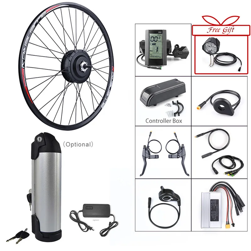 

36V 250W Bafang eBike Brushless Gear Rear Hub Motor Electric Bicycle Conversion Kit with 10Ah Wheel Drive Bike Battery Kit
