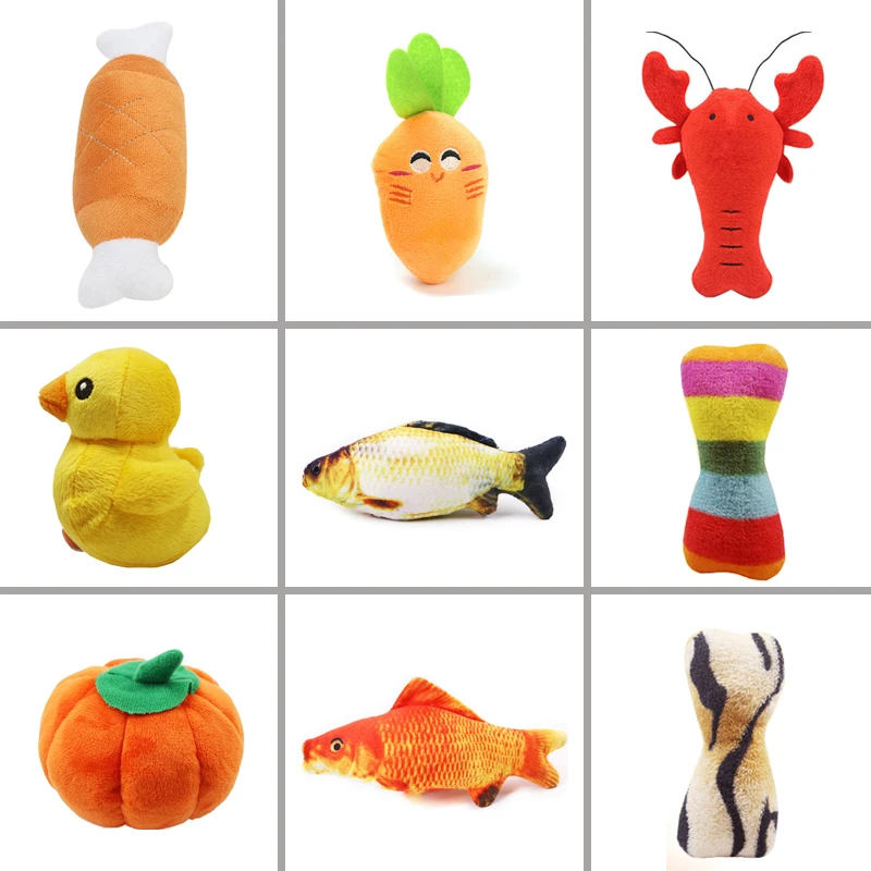 Creative Animals Cartoon vegetables fish Dog Toys Squeaky Sound Toy for Pet Puppy Plush Puzzle for Dogs Cat pets Chew Squeaker
Creative Animals Cartoon vegetables fish Dog Toys Squeaky Sound Toy for Pet Puppy Plush Puzzle for Dogs Cat pets Chew Squeaker