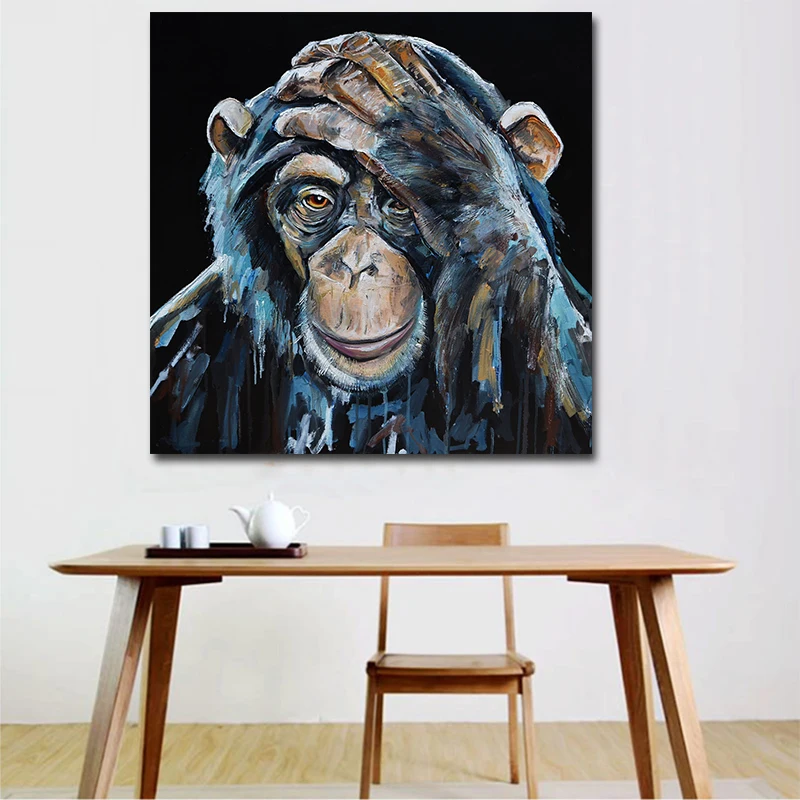 MUTU Wall Art Oil Picture Canvas Printing Spray Painting Thinking Gorilla Living Room Decoration Poster No Frame
MUTU Wall Art Oil Picture Canvas Printing Spray Painting Thinking Gorilla Living Room Decoration Poster No Frame