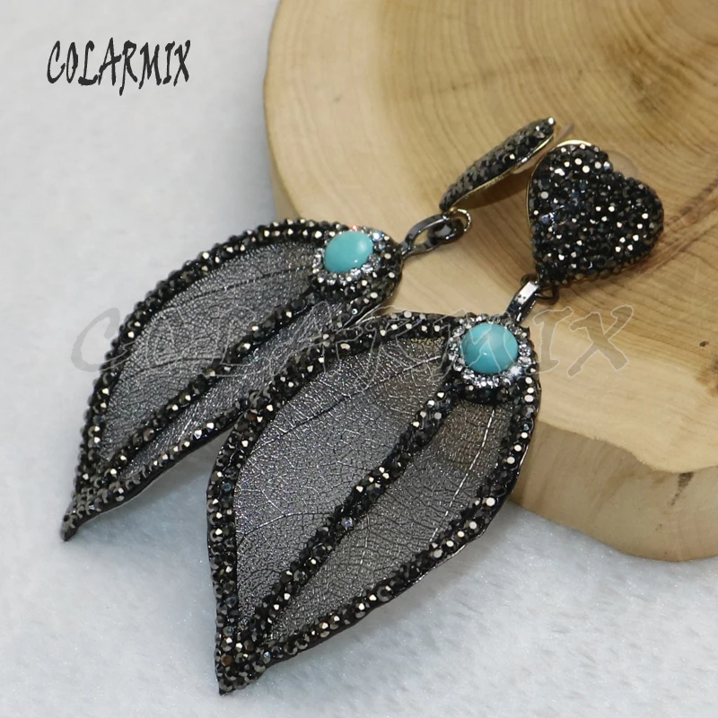 5 pairs natural leaf earrings with blue stone leaf plated heart earrings wholesale jewelry earrings wholesale jewelry 9207
5 pairs natural leaf earrings with blue stone leaf plated heart earrings wholesale jewelry earrings wholesale jewelry 9207