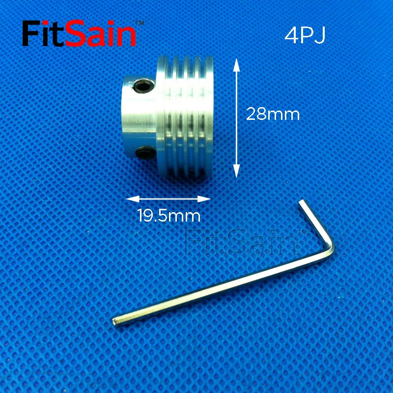 FitSain-Multi wedge 4PJ Belt pulley 28mm 4 slots for motor shaft 8mm/10mm Planer belt machine power tool accessories ribbed belt
FitSain-Multi wedge 4PJ Belt pulley 28mm 4 slots for motor shaft 8mm/10mm Planer belt machine power tool accessories ribbed belt