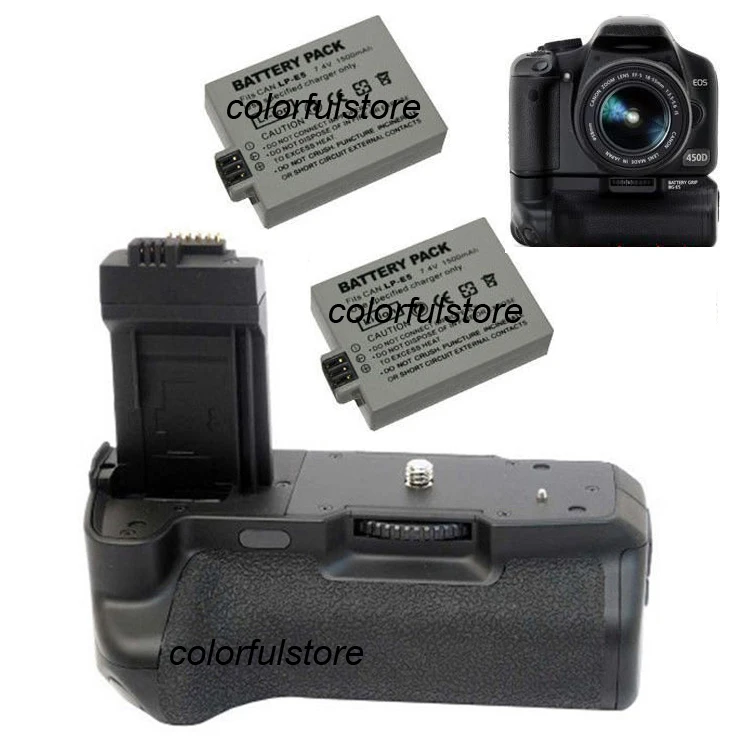 Вертикальные жалюзи с аккумулятором рукоятка для камеры Canon EOS 450D 500D 1000D Rebel XSi T1i XS