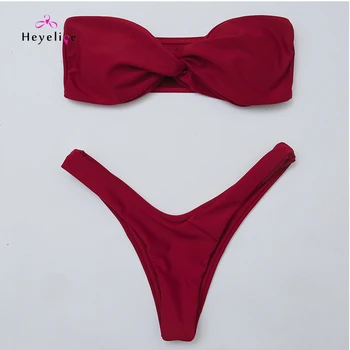 New Bandeau Bikinis Swimwear Push Up Sexy Thong Bikinis Swimsuits High Cut Thong Brazilian Biquinis Beach Swimming Wear Biquinis
New Bandeau Bikinis Swimwear Push Up Sexy Thong Bikinis Swimsuits High Cut Thong Brazilian Biquinis Beach Swimming Wear Biquinis