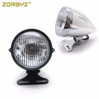 ZORBYZ Universal Motorcycle ABS Black/Chrome Bullet Headlight Light For Honda Harley Triumph Custom
ZORBYZ Universal Motorcycle ABS Black/Chrome Bullet Headlight Light For Honda Harley Triumph Custom