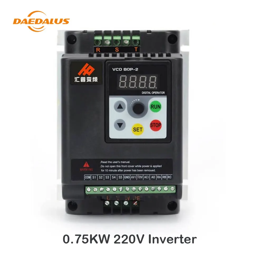 Daedalus 0.75Kw 220V Inverters & Converters Single Input Single Output Variable Frequency Drive For Water Pump Motor
Daedalus 0.75Kw 220V Inverters & Converters Single Input Single Output Variable Frequency Drive For Water Pump Motor