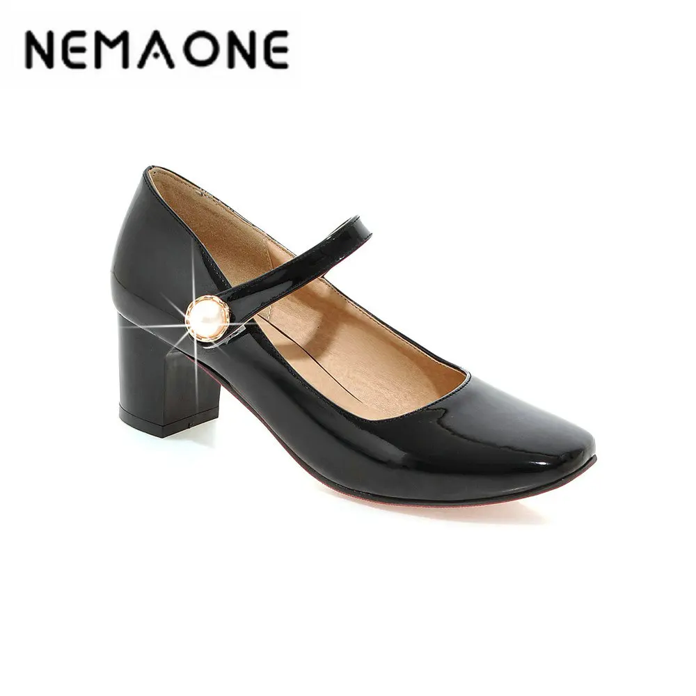 NEMAONE Dress Shoes woman High Heels Boat Shoes Wedding Shoes Summer Women Shoes square Toe Side with Pearl mary janes
NEMAONE Dress Shoes woman High Heels Boat Shoes Wedding Shoes Summer Women Shoes square Toe Side with Pearl mary janes