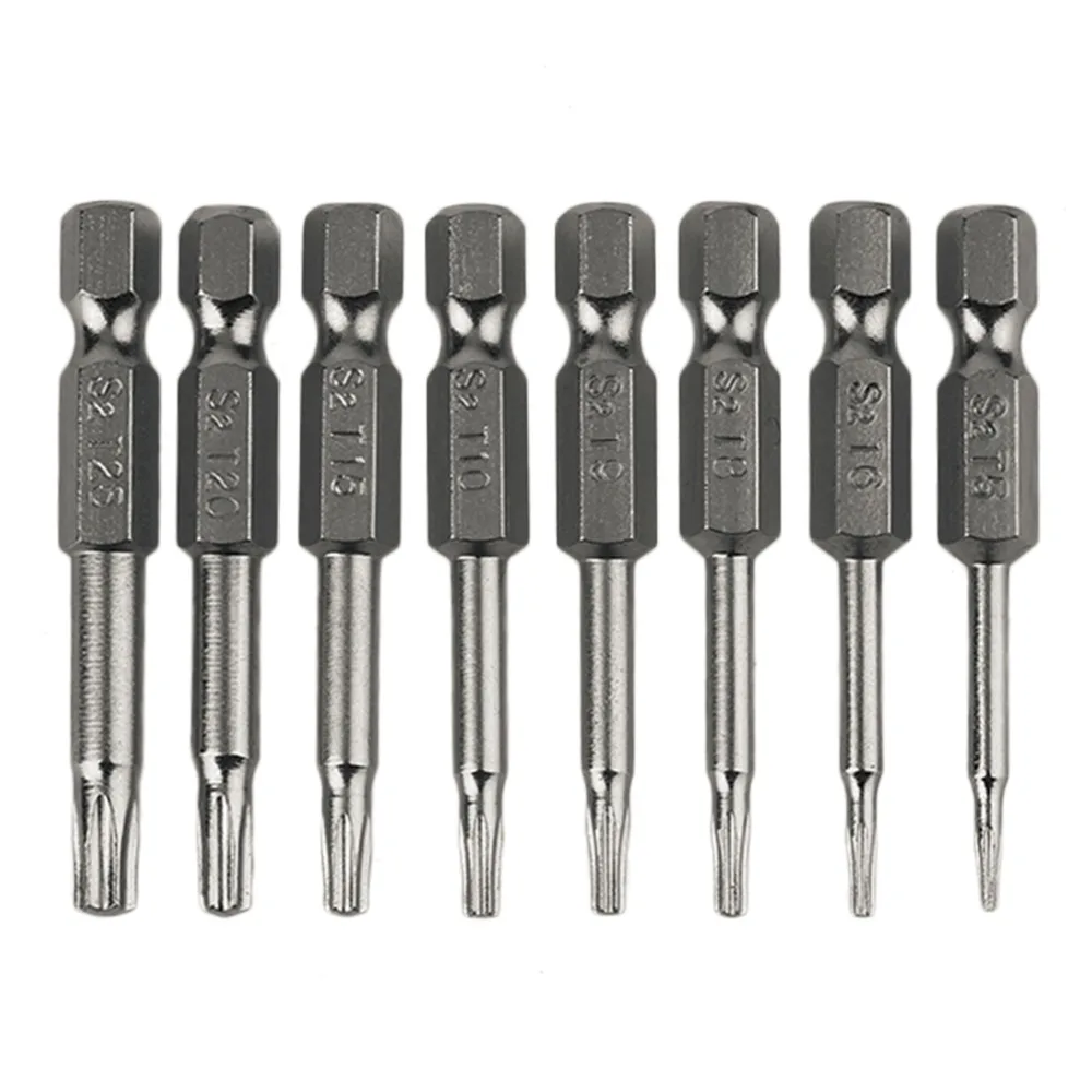 8Pcs Professional and Practical Magnetic Torx Screwdriver Bits Set Electric Screwdriver 50mm Length Best Tool
8Pcs Professional and Practical Magnetic Torx Screwdriver Bits Set Electric Screwdriver 50mm Length Best Tool