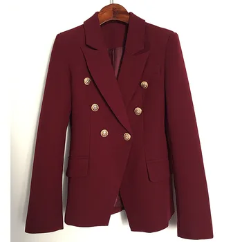 New detonation model of high quality metal head buckle double-breasted suit coat bordeaux red
New detonation model of high quality metal head buckle double-breasted suit coat bordeaux red