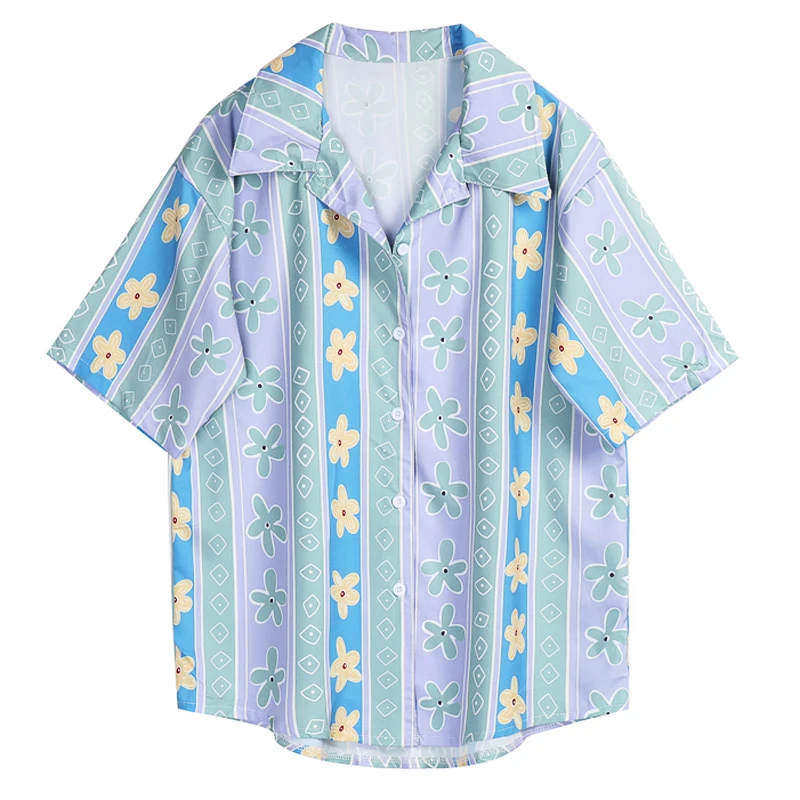 Summer New Casual Chic Women Chiffon Blouse Short Sleeve Ladies Floral Print Harajuku Shirt Tops
Summer New Casual Chic Women Chiffon Blouse Short Sleeve Ladies Floral Print Harajuku Shirt Tops
