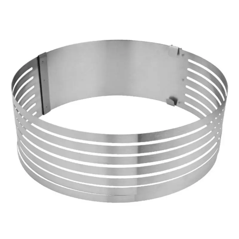 Stainless Steel Round Cake Layer Cutter Mold Adjustable Confectionery Tool Cake Slicer Circle Cake Mold Cake Decorating Tools
Stainless Steel Round Cake Layer Cutter Mold Adjustable Confectionery Tool Cake Slicer Circle Cake Mold Cake Decorating Tools