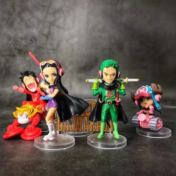 Anime One Piece Monkey D Luffy Roronoa Zoro Nico Robin Chopper PVC Action Figure Collectible Model doll toy 4~9cm (5pcs/set)
Anime One Piece Monkey D Luffy Roronoa Zoro Nico Robin Chopper PVC Action Figure Collectible Model doll toy 4~9cm (5pcs/set)