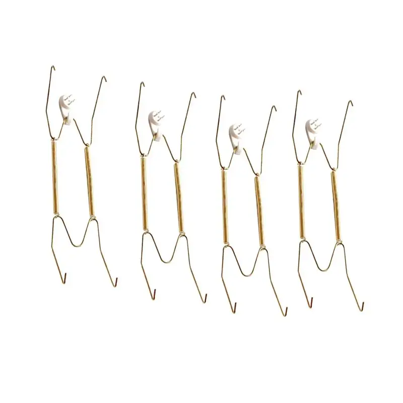 4pcs Spring Wall Plate Hangers Metal Hanger with Golden Coating Decorative Dish Holder with Hooks 8 Inches
4pcs Spring Wall Plate Hangers Metal Hanger with Golden Coating Decorative Dish Holder with Hooks 8 Inches
