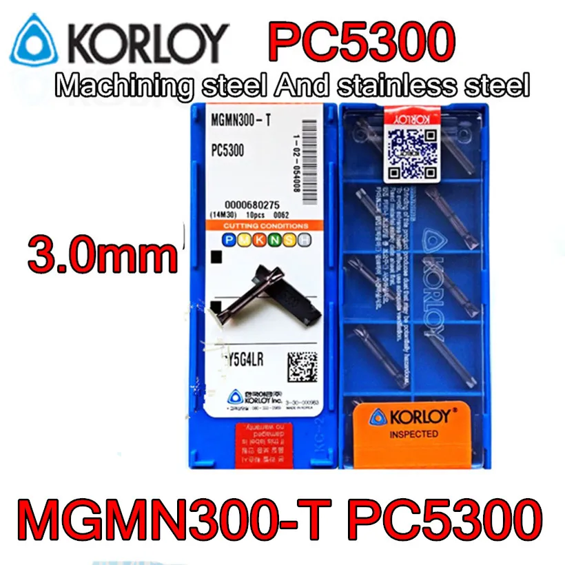 MGMN300-T PC5300 10pcs/set Machining steel And stainless steel CNC tools KORLOY CNC carbide insert Free shipping
MGMN300-T PC5300 10pcs/set Machining steel And stainless steel CNC tools KORLOY CNC carbide insert Free shipping