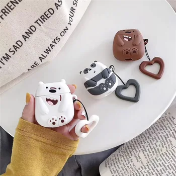 3D Cartoon Bear For Airpods Case Funny Cute Silicone Bluetooth Earphone Protective Cover Capa For Air pods Key Strap Accessories
3D Cartoon Bear For Airpods Case Funny Cute Silicone Bluetooth Earphone Protective Cover Capa For Air pods Key Strap Accessories