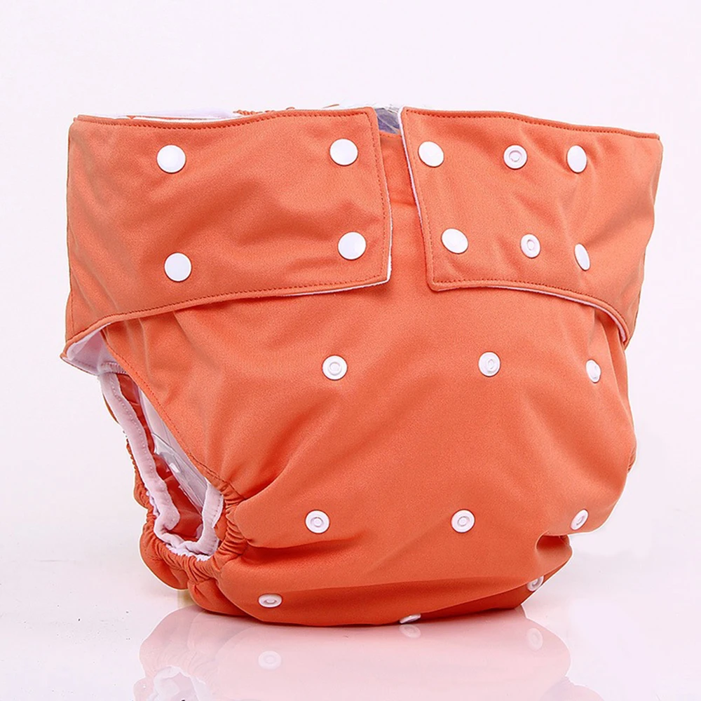 Adult Cloth Diaper Waterproof Incontinence Pants Reusable PUL Washable Diapers Cover Size Adjustable Solid Orange with Inserts
Adult Cloth Diaper Waterproof Incontinence Pants Reusable PUL Washable Diapers Cover Size Adjustable Solid Orange with Inserts